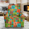 Science Periodic Table Pattern Print Recliner Cover-grizzshop