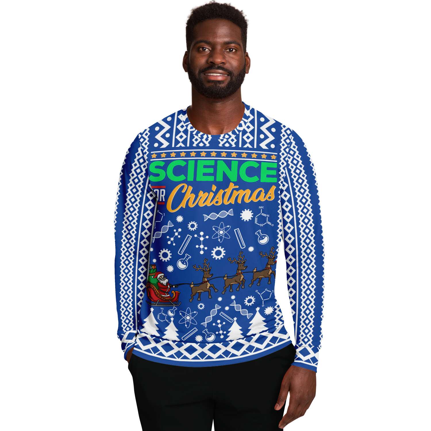 Science for Christmas Ugly Christmas Sweater-grizzshop