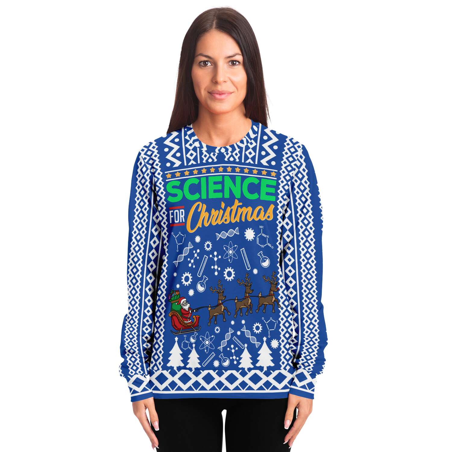 Science for Christmas Ugly Christmas Sweater-grizzshop