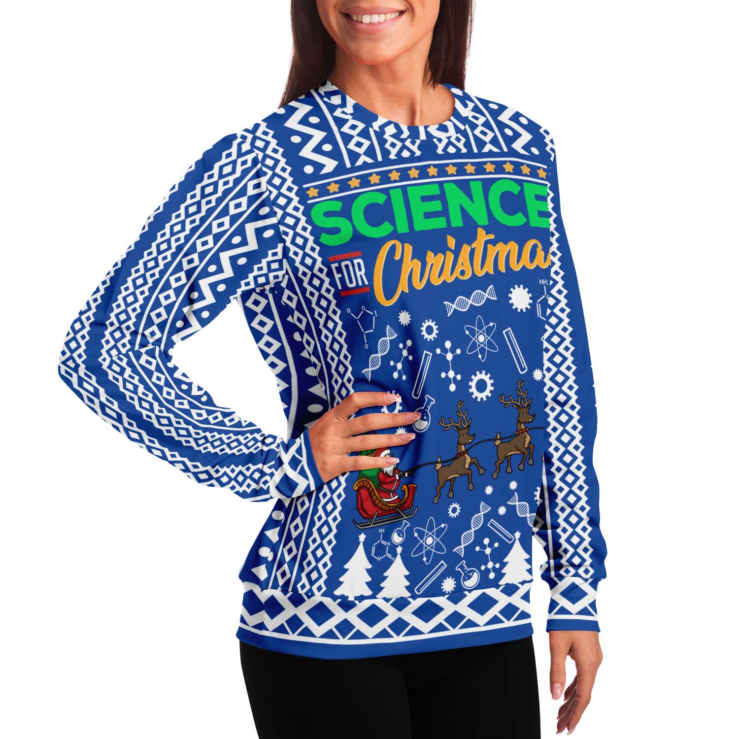 Science for Christmas Ugly Christmas Sweater-grizzshop