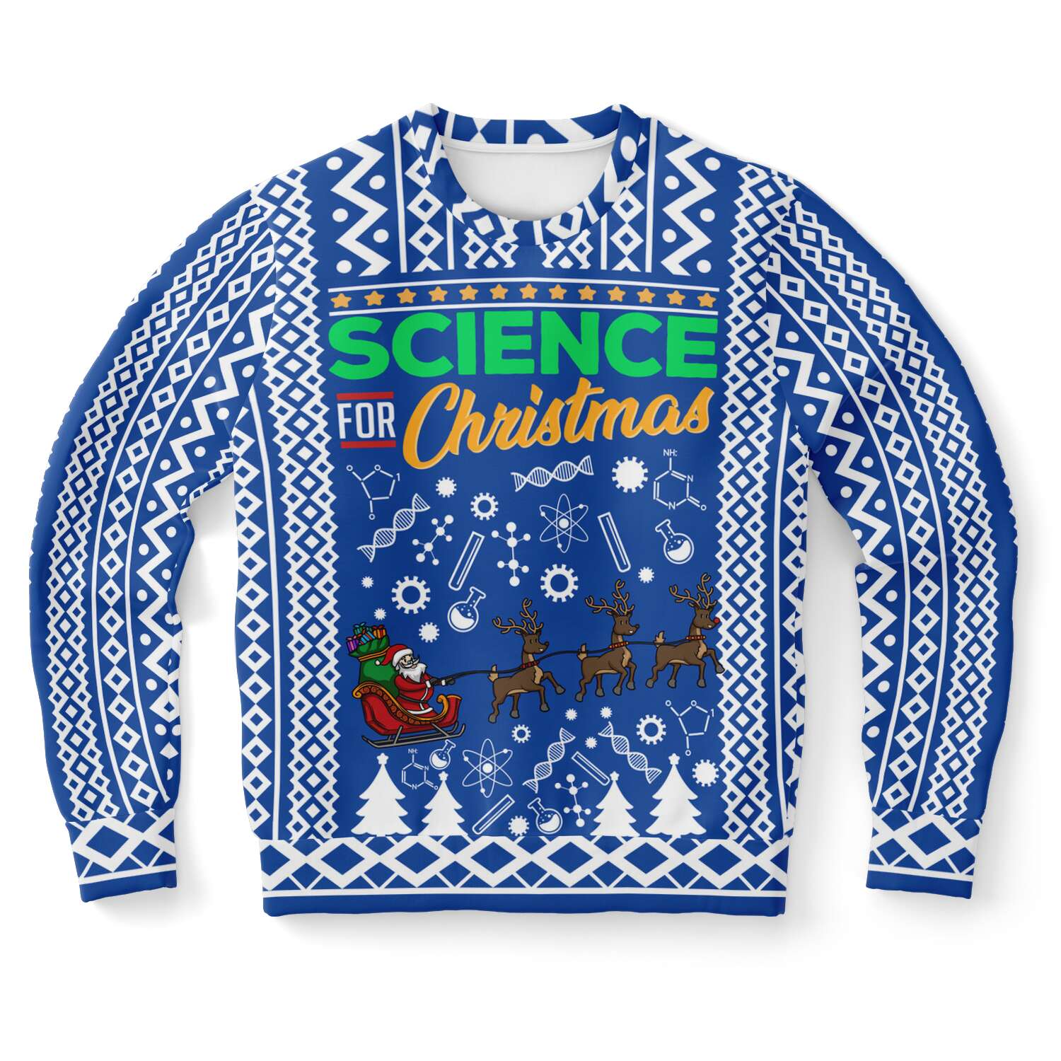 Science for Christmas Ugly Christmas Sweater-grizzshop