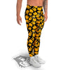 Scissors Paper Rock Emoji Print Pattern Men's Leggings-grizzshop