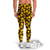 Scissors Paper Rock Emoji Print Pattern Men's Leggings-grizzshop