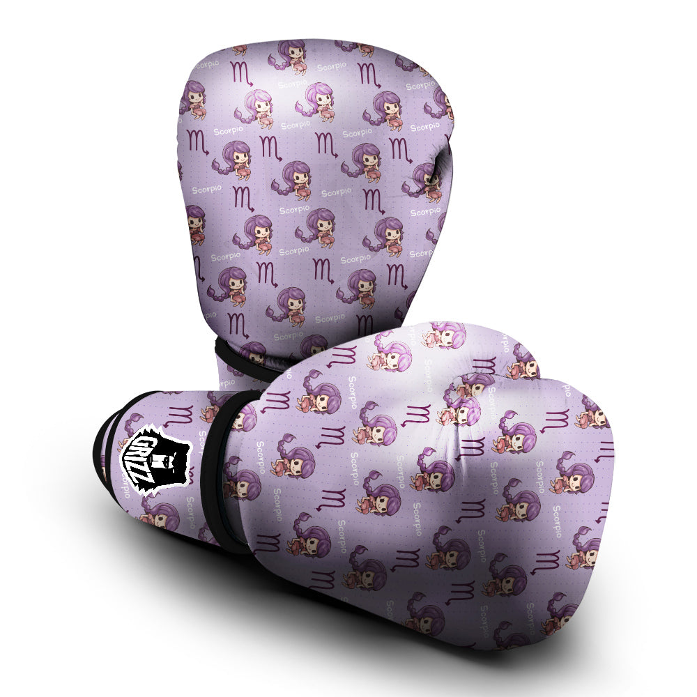 Scorpio Cute Cartoon Print Pattern Boxing Gloves-grizzshop