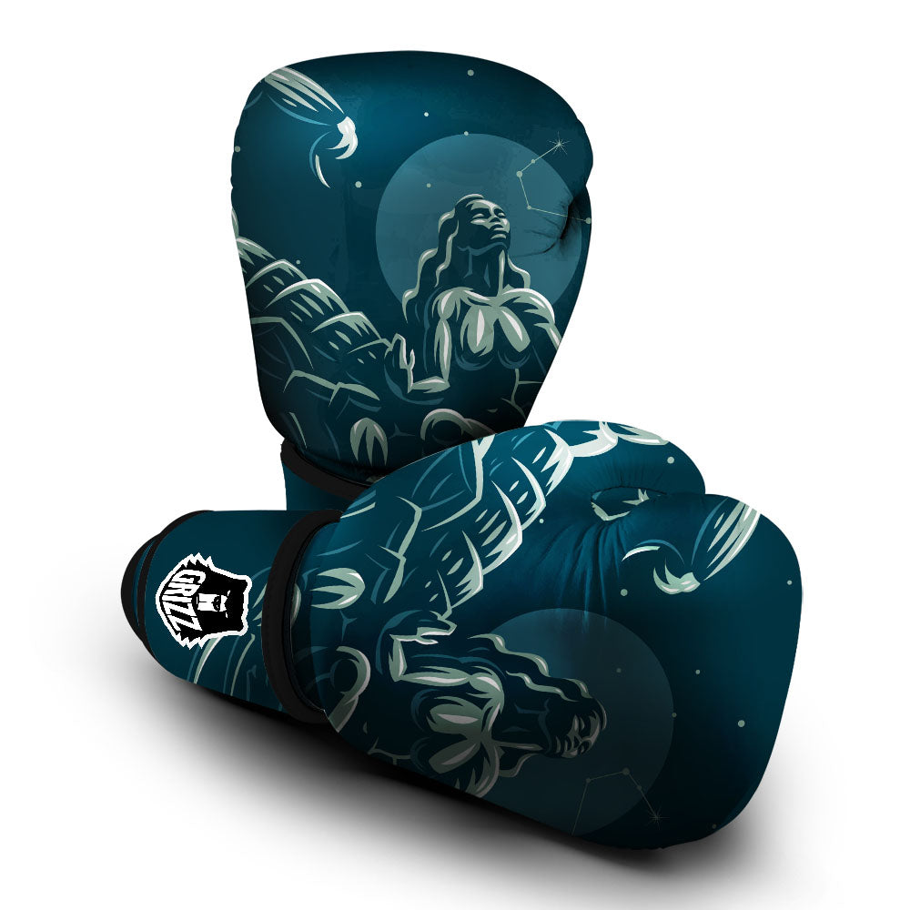 Scorpio Sign Astrology Print Boxing Gloves-grizzshop