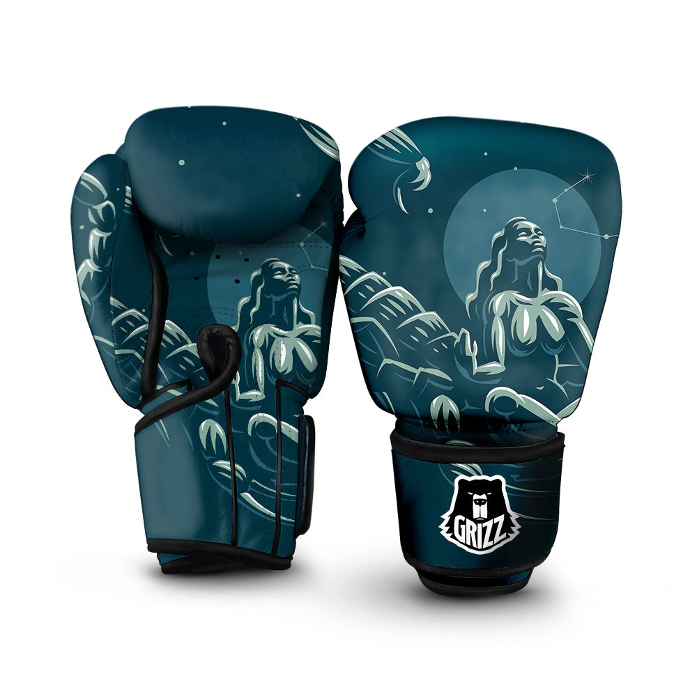 Scorpio Sign Astrology Print Boxing Gloves-grizzshop