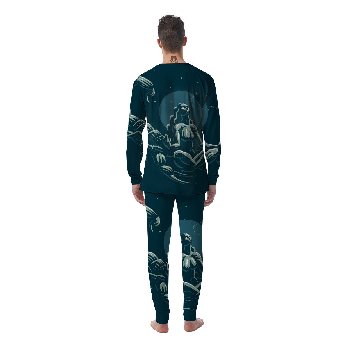 Scorpio Sign Astrology Print Men's Pajamas-grizzshop