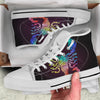 Scorpio Sign Colorful Print White High Top Shoes-grizzshop