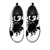 Scorpio Sign White And Black Print Black Sneaker-grizzshop