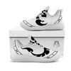 Scorpio Sign White And Black Print White Athletic Shoes-grizzshop