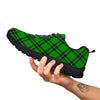 Scottish Plaid Saint Patrick's Day Print Pattern Black Sneaker-grizzshop