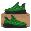 Scottish Plaid Saint Patrick's Day Print Pattern Black Walking Shoes-grizzshop