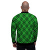 Scottish Plaid Saint Patrick's Day Print Pattern Men's Bomber Jacket-grizzshop