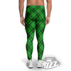 Scottish Plaid Saint Patrick's Day Print Pattern Men's Leggings-grizzshop