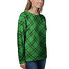 Scottish Plaid Saint Patrick's Day Print Pattern Women's Sweatshirt-grizzshop