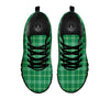 Scottish Plaid St. Patrick's Day Print Pattern Black Sneaker-grizzshop