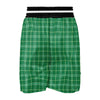 Scottish Plaid St. Patrick's Day Print Pattern Boxing Shorts-grizzshop