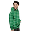 Scottish Plaid St. Patrick's Day Print Pattern Men's Hoodie-grizzshop