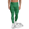 Scottish Plaid St. Patrick's Day Print Pattern Men's Leggings-grizzshop