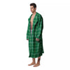 Scottish Plaid St. Patrick's Day Print Pattern Men's Robe-grizzshop