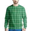 Scottish Plaid St. Patrick's Day Print Pattern Men's Sweatshirt-grizzshop