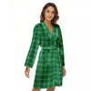 Scottish Plaid St. Patrick's Day Print Pattern Women's Robe-grizzshop