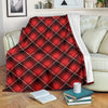 Scottish Royal Stewart Tartan Red Plaid Blanket-grizzshop
