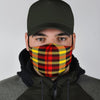 Scottish Tartan Red Yellow Plaid Face Mask-grizzshop