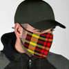 Scottish Tartan Red Yellow Plaid Face Mask-grizzshop