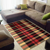 Scottish Tartan Red Yellow Plaid Floor Mat-grizzshop