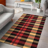 Scottish Tartan Red Yellow Plaid Floor Mat-grizzshop