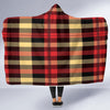 Scottish Tartan Red Yellow Plaid Hooded Blanket-grizzshop