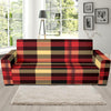 Scottish Tartan Red Yellow Plaid Sofa Covers-grizzshop