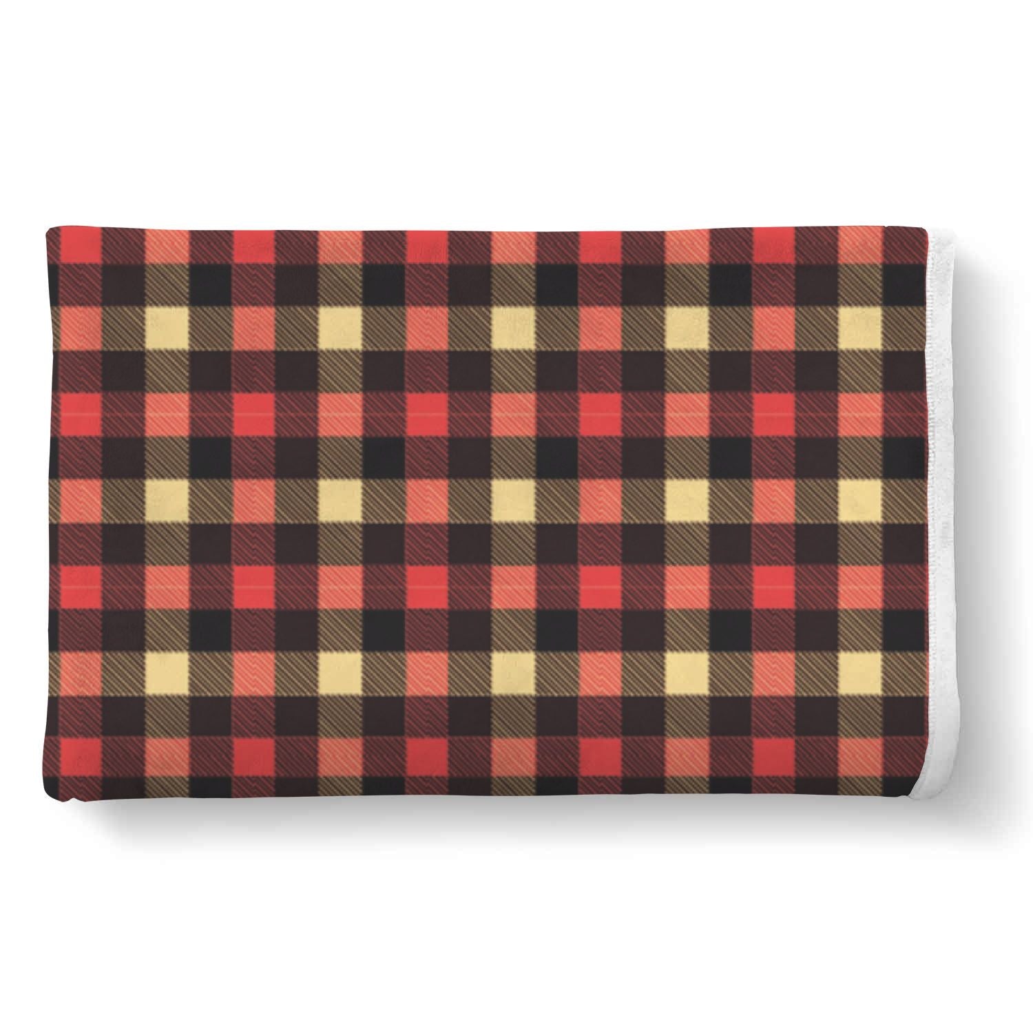 Scottish Tartan Red Yellow Plaid Throw Blanket-grizzshop