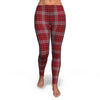 Scottish Tartan Royal Stewart Red Plaids Pattern Women Leggings-grizzshop