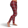 Scottish Tartan Royal Stewart Red Plaids Pattern Women Leggings-grizzshop