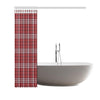 Scottish Tartan Royal Stewart Red Plaids Print Bathroom Shower Curtain-grizzshop