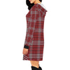 Scottish Tartan Royal Stewart Red Plaids Print Women Hoodie Dress-grizzshop