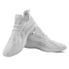 Scratch Marble White Gray Print Pattern White Athletic Shoes-grizzshop