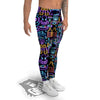 Scuba Diver Neon Print Pattern Men's Leggings-grizzshop