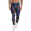 Scuba Diver Neon Print Pattern Men's Leggings-grizzshop