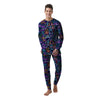 Scuba Diver Neon Print Pattern Men's Pajamas-grizzshop