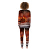 Sea And Volcano Print Women's Pajamas-grizzshop