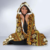 Sea Turtle Aztec Hibiscus Hawaiian Pattern Print Hooded Blanket-grizzshop