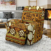 Sea Turtle Aztec Hibiscus Hawaiian Pattern Print Recliner Cover-grizzshop