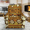 Sea Turtle Aztec Hibiscus Hawaiian Pattern Print Recliner Cover-grizzshop