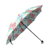 Sea Turtle Floral Hawaiian Pattern Print Foldable Umbrella-grizzshop