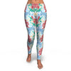 Sea Turtle Floral Hawaiian Pattern Print Pattern Women Leggings-grizzshop