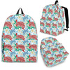 Sea Turtle Floral Hawaiian Pattern Print Premium Backpack-grizzshop