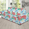 Sea Turtle Floral Hawaiian Pattern Print Sofa Covers-grizzshop